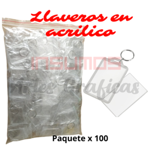 LLAVERO ACRÍLICO X 48 UNDS