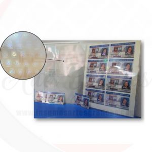 BOLSILLO DE LAMINACION HOLOGRAMA ESCUDO DE COLOMBIA X UND