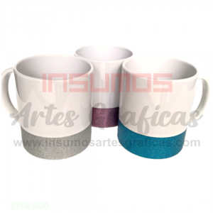 MUG BANDA GLITTER  11 ONZ