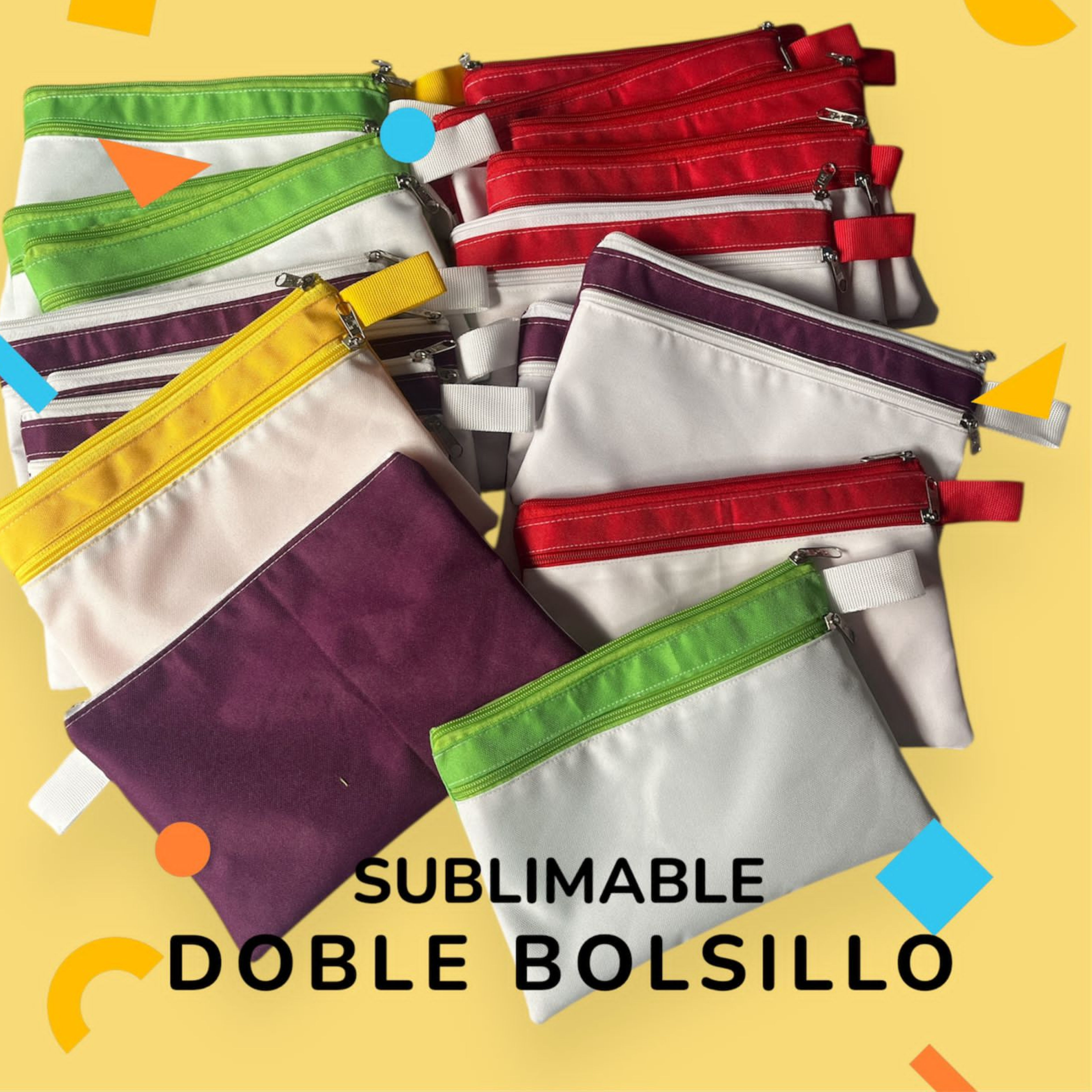 CARTUCHERA DOBLE CIERRE SUBLIMABLE